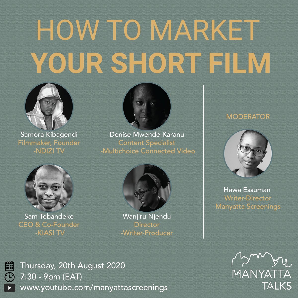 manyattascreens's tweet photo. Announcing our First Manyatta Talks! Whether your goal is to reach global, regional or local audiences, and yes, get a financial return, this is the conversation for you. We'll be Live on our YouTube channel!
#ManyattaTalks #ManyattaScreenings https://t.co/0fBA0fSxub