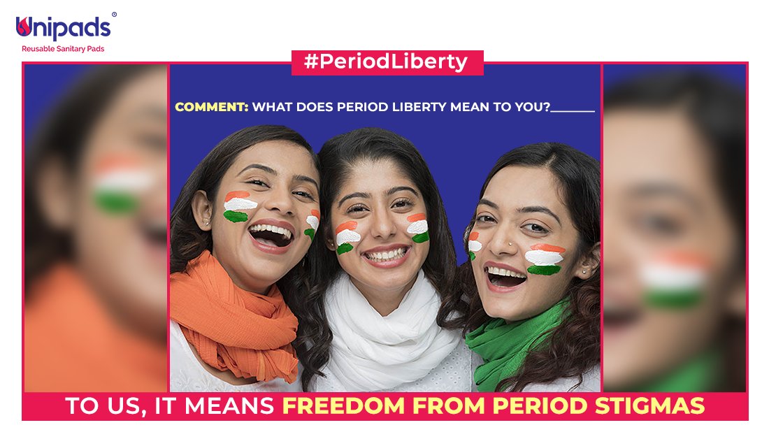 Amidst all the #periodtalks, women are still suppressed with restrictions during periods. This #IndependenceDay, let's liberate ourselves from the stigma that have been passed on for generations.
Share with us, What Period-Liberty means to you? Let’s talk.
#Unipads #PeriodLiberty