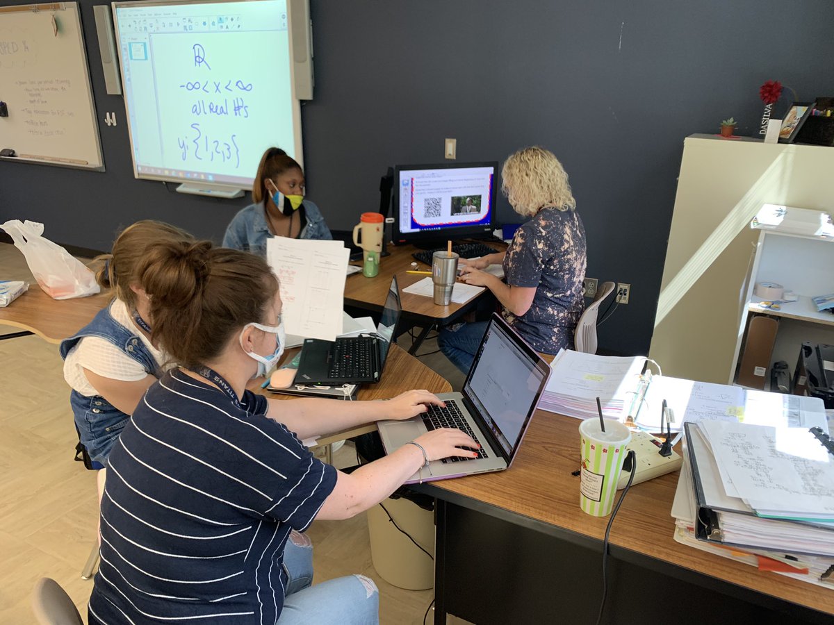 So proud of my TJH math team! We are ready to tackle virtual teaching! #greattitanroadtrip #taysmath