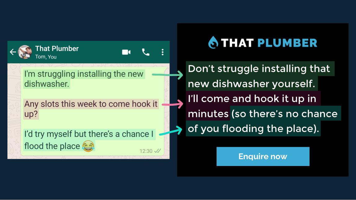 Harry's Marketing Examples on Twitter "2/ Use your customers' words It