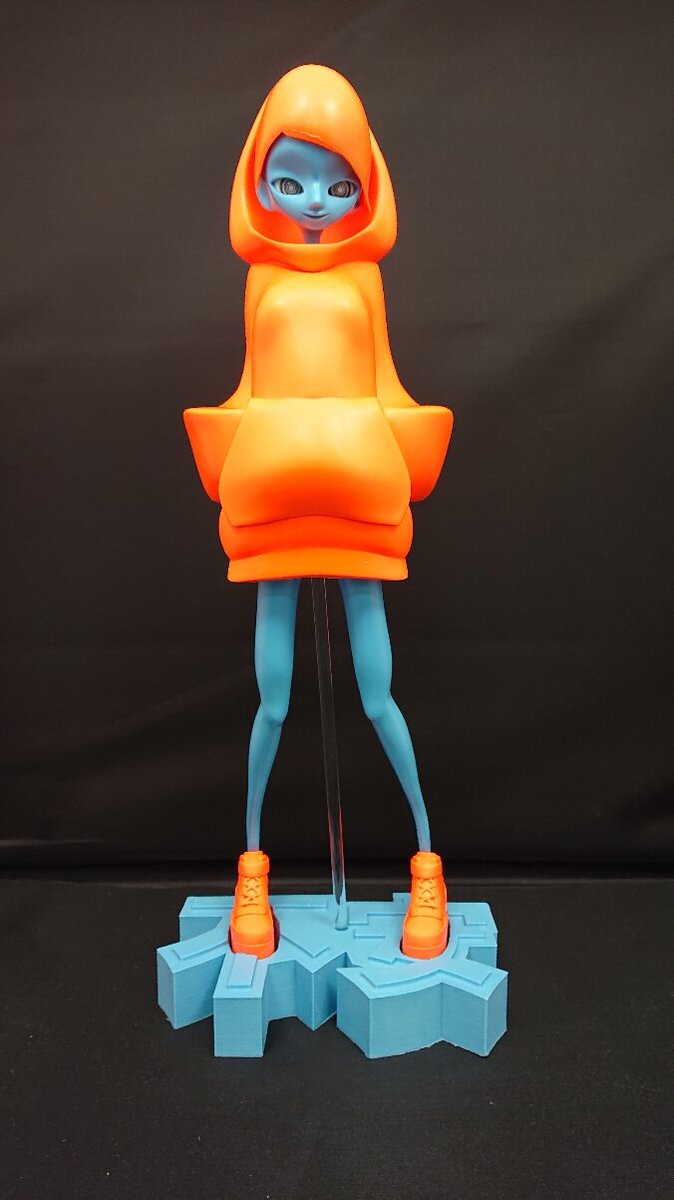 FUANTASSICKさん【hooded girl】
組み合わせ次第でお好みの仕上がりにも出来ます…！
発色も鮮やかでそのまま飾っても良しです。 order.mandarake.co.jp/order/listPage…