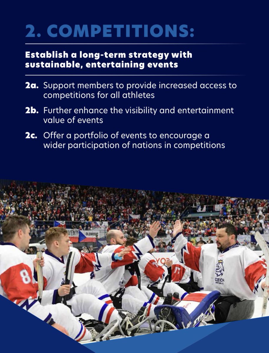 paraicehockey's tweet photo. Let’s grow #ParaIceHockey together! 

We are so excited to reveal our new VISION and MISSION statements, along with our three strategic priorities for the next few years.

Check out the new World Para Ice Hockey Strategic Plan 👉 https://t.co/BqXjzaWbem https://t.co/fpkwbTdSSf