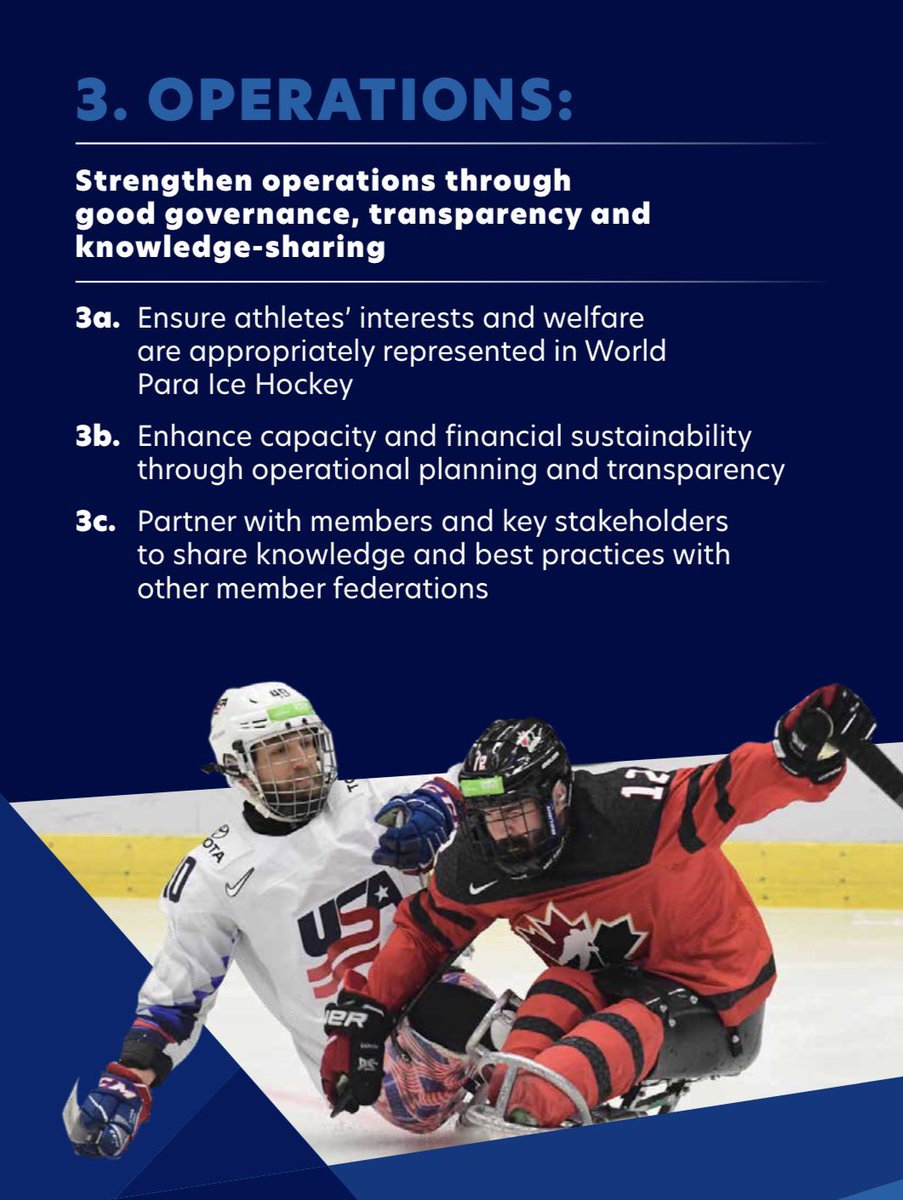 Let’s grow #ParaIceHockey together! 

We are so excited to reveal our new VISION and MISSION statements, along with our three strategic priorities for the next few years.

Check out the new World Para Ice Hockey Strategic Plan 👉 bit.ly/31LfUEk