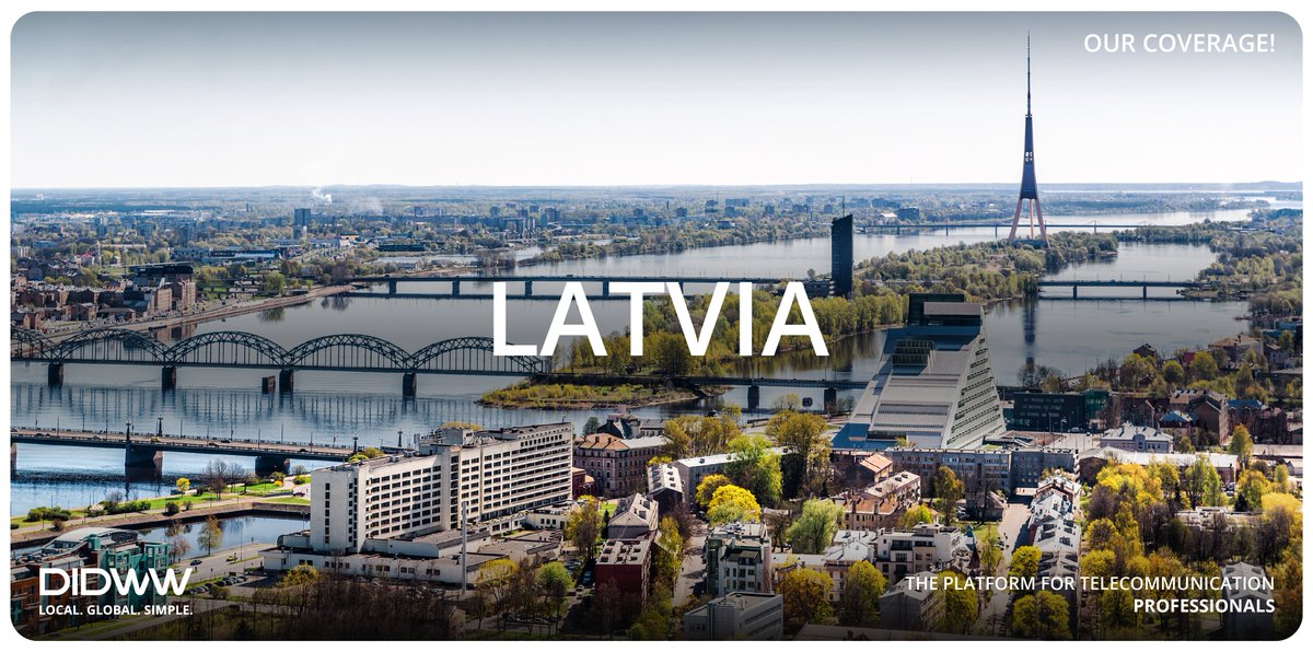 DIDWW's tweet photo. Interested in DID numbers in #Latvia? DIDWW provides a wide selection of local and toll-free numbers, in addition to services such as number portability and fax support.
For more information, visit: https://t.co/w0r6FxYn3y
#DIDWWcoverage #DIDnumbers #businesscommunications https://t.co/8XvnjpTDuF