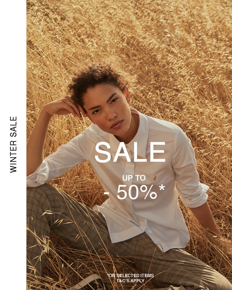 POLOSouthAfrica's tweet photo. You've been eyeing it... It's now up to 50% off. Shop your favourite Polo pieces to carry you through the season ahead.
Shop in-store or online at https://t.co/tfffSzamnF
#PoloLoves #PoloSale #Less50
Ts & Cs Apply. Selected styles only while stocks last. https://t.co/ZDepuVSzuR