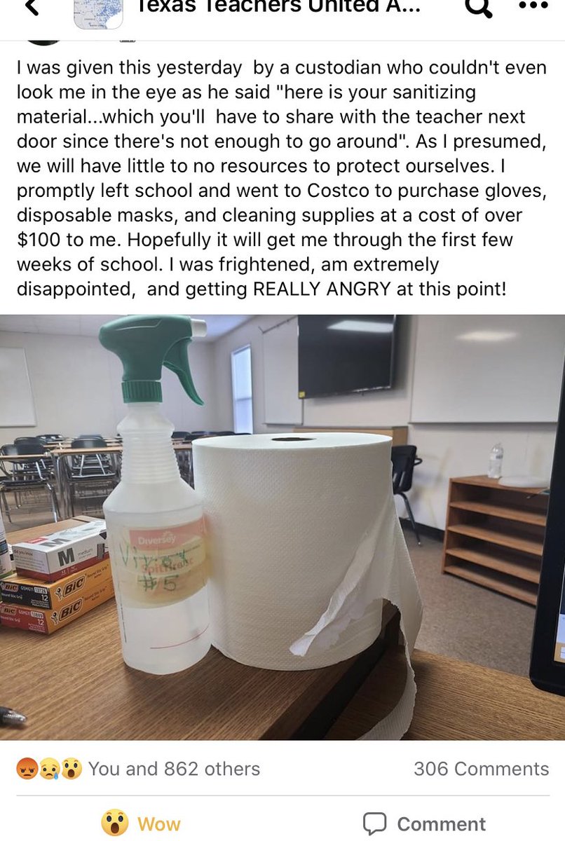 edtechleah's tweet photo. @TODAYshow Townhall on Coronavirus and the Classroom. Ask teachers if they’ve received the PPE and other sanitizer supplies they’ve been promised! @JennaBushHager https://t.co/1Mo6qvUrAg