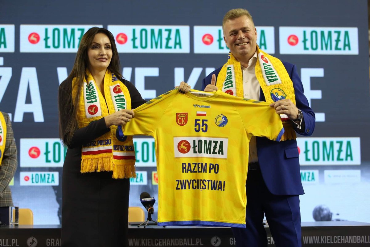 kielcehandball's tweet photo. Marka Łomża naszym nowym sponsorem 🔝👍🔥

Więcej ➡️ https://t.co/X4BNZDUSB2

#gramyrazem #handball #Kielce https://t.co/4ALJwSznKG