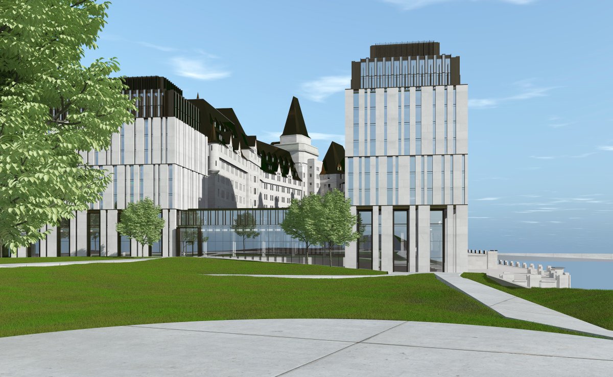 JimWatsonOttawa's tweet photo. I am pleased to see that LARCO and Heritage Ottawa have worked collaboratively and agreed on a new design for the Château Laurier that protects views from Major’s Hill Park and meets Council’s key conditions for improvement. 1/2 https://t.co/8nCQUqhCqT