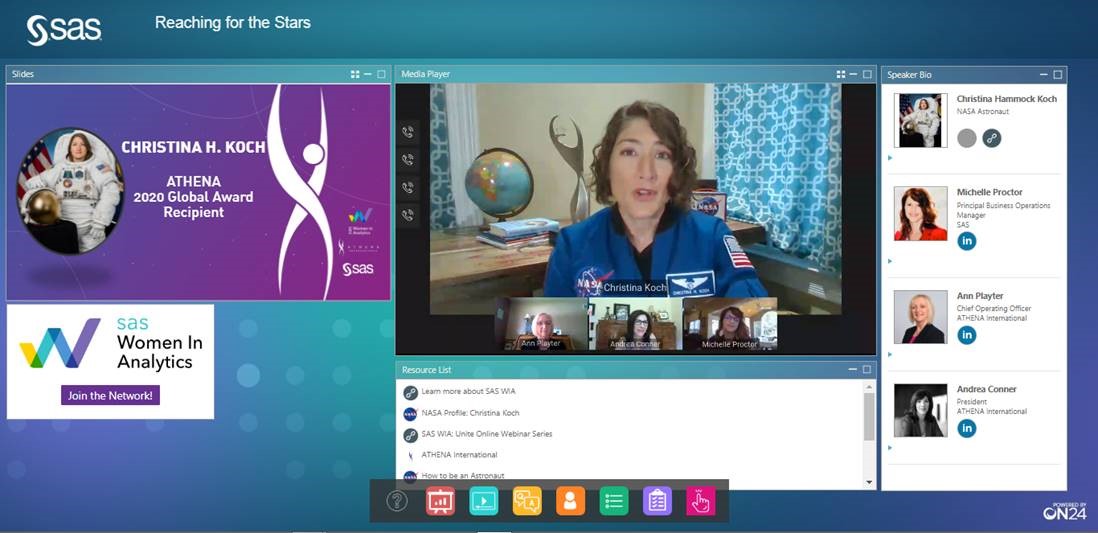 Astro_Christina's tweet image. Someone was taking notes. Check out this sweet graphic of my recent talk sharing @NASA’s work as I received the 2020 Global ATHENA Leadership Award. I’m floored and honored to be listed among the incredible women who have come before me, many of whom are my heroes.