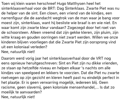 dewlanna's tweet photo. ik ga er nog miserie mee krijgen, maar fok it, ik was die Zwarte Pieten op Facebook beu. https://t.co/wEujgqIILf