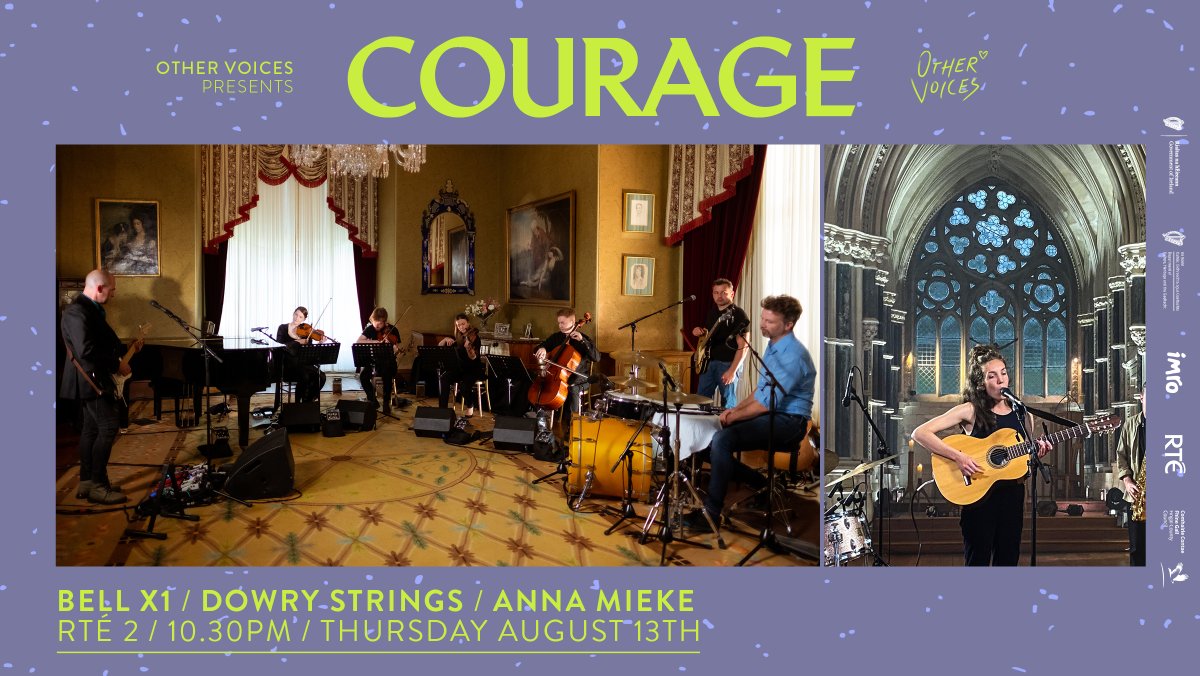 OtherVoicesLive's tweet photo. Tonight's #Courage2020 episode on @RTE2 is the final one of the series. We are delighted to bring you music from @BellX1 &amp; Dowry Strings (@enabrennan) in @MuckrossHouse and from @annamiekedublin in @Kylemore. Tune in: @RTE2 &amp; @RTEplayer at 22:30! @DeptAHG @IMROireland https://t.co/Db365b4l6T