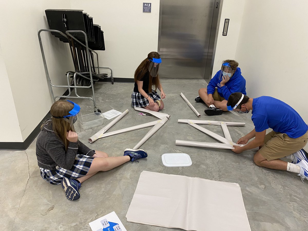 STEM2UYP's tweet photo. @LutheranCougars IED class has started with in person learning and PPE! https://t.co/5qUZlcAvrh