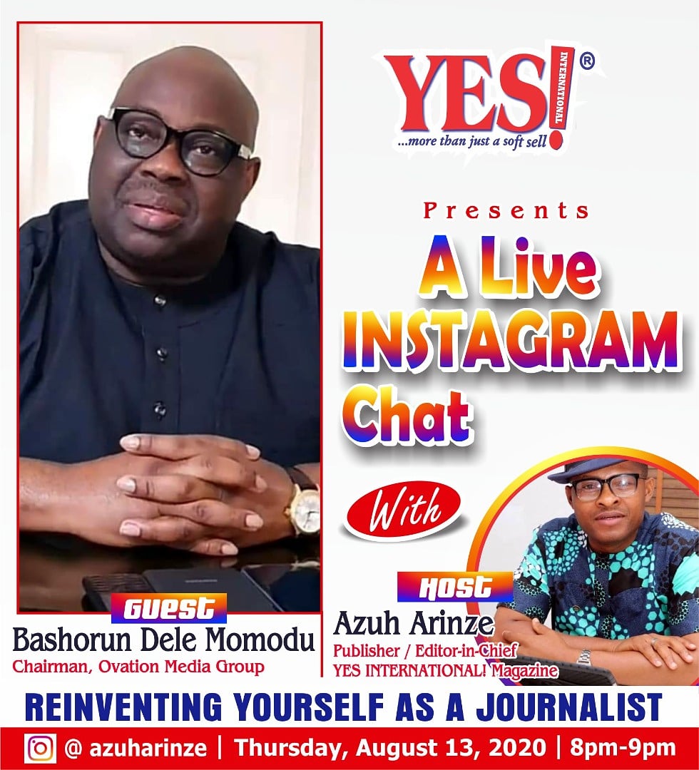 DeleMomodu's tweet photo. Please, don't miss this interview with one of my most admired younger friends in journalism @azuharinze as it promises to be a no-holds-barred session... https://t.co/SIwnvCzBAH