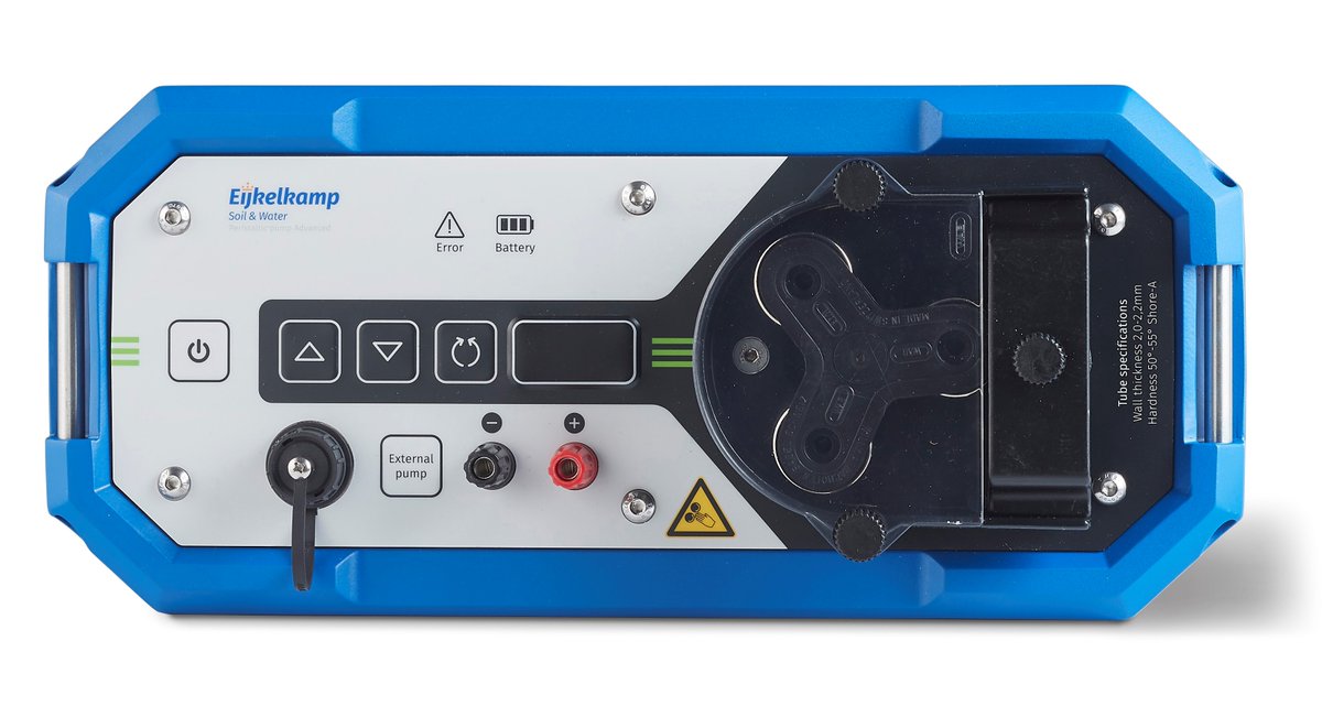 **New Product ALERT** 
Have you heard that we have a new Peristaltic Pump on the market? With a digital display for rotations/min &amp; battery percentage, this pump is quiet &amp; easy to use in the field for long periods of time. 
Contact us at j.williams@eijkelkamp.com for more info.