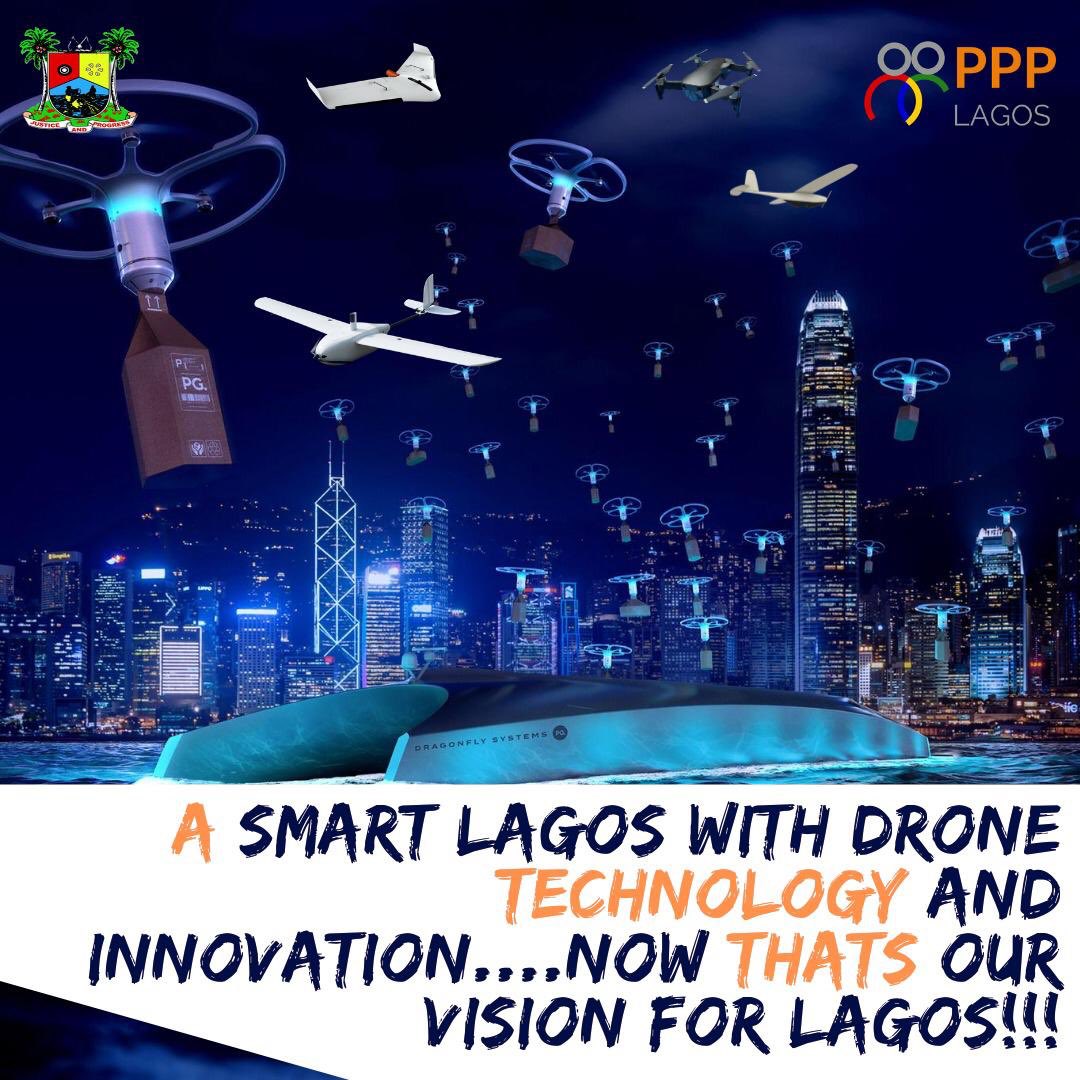 A smart Lagos for us is a Lagos with DRONE TECHNOLOGY to aid in swift delivery in different sectors like Health, Security, Agriculture.

Through humanitarian aid &amp; emergency responses.

A smart Lagos is what we deserve &amp; what we will get !!!

#OPPP #drone #LASG #smartcities