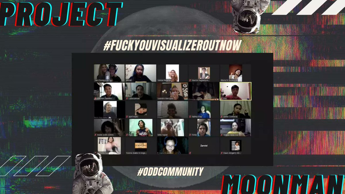 CommunityOdd's tweet photo. @iProjectMoonman’s Fuck You Visualizer is OUT NOW!!! Watch it here: https://t.co/LKcOVcUDPm via @YouTube — Our #OddParty is still ongoing! Join our #ZoomReleaseCountdown with @angelito_ice and @ceanjunior tonight! DM us for the link! https://t.co/aFMzje02m3