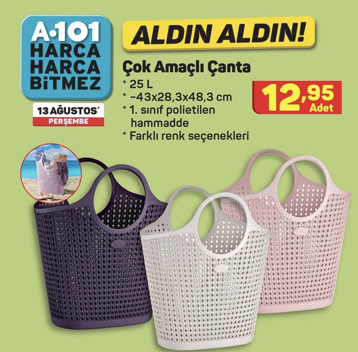 Her gün yüzlerce ürün, uygun fiyat A101’de! ✨🛒 

13 Ağustos’tan itibaren aldın aldın ürünlerini kaçırmayın.✨

Aradığınız kozmetik ürünleri A101’de..🤩💄BYZ’den Söylemesi! 😉

#ByzOutlet #Avm #AlısverisinHerRengi #A101 #AldınAldın #İndirim #Alısveris