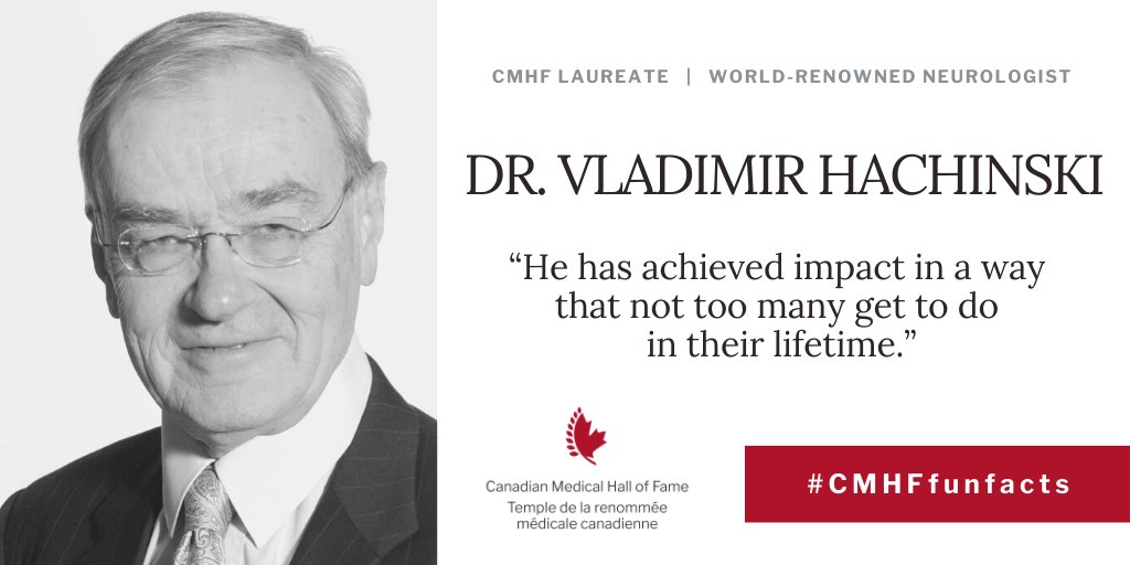 Happy Birthday to #CMHFLaureate Vladamir Hachinski, MD <a href="/UofT/">University of Toronto</a> who has transformed the understanding, diagnosis, treatment &amp; prevention of stroke &amp; dementia <a href="/WesternU/">Western University</a> <a href="/WorldStrokeOrg/">World Stroke Org</a> <a href="/AlzheimerOnt/">Alzheimer Society of Ontario</a> bit.ly/2ZTL3G7