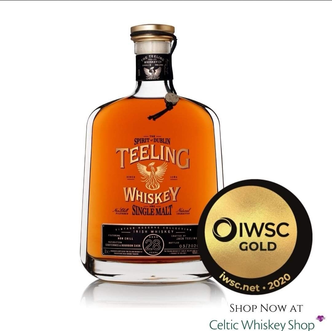 Celticwhiskey's tweet photo. A big CONGRATULATIONS to @TeelingWhiskey on landing the top rating for an Irish Whiskey at the prestigious International Wine & Spirit Competition - IWSC 2020 with their Teeling 28 Y/O, scoring an impressive 96/100 and bringing home the Gold Medal. Available at CWS ๐
#shopnow https://t.co/38HX1ybtJg