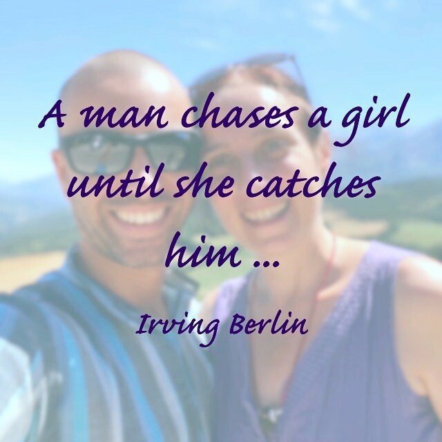 „A man chases a girl until she catches him ...“ ~ Irving Berlin [Full post @ instagr.am/p/CD1RG3DHZVd/]