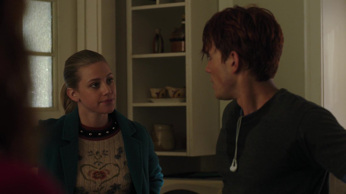 4x14Archie would stay by Betty's side even if she murdered his best friend, now that's true love.