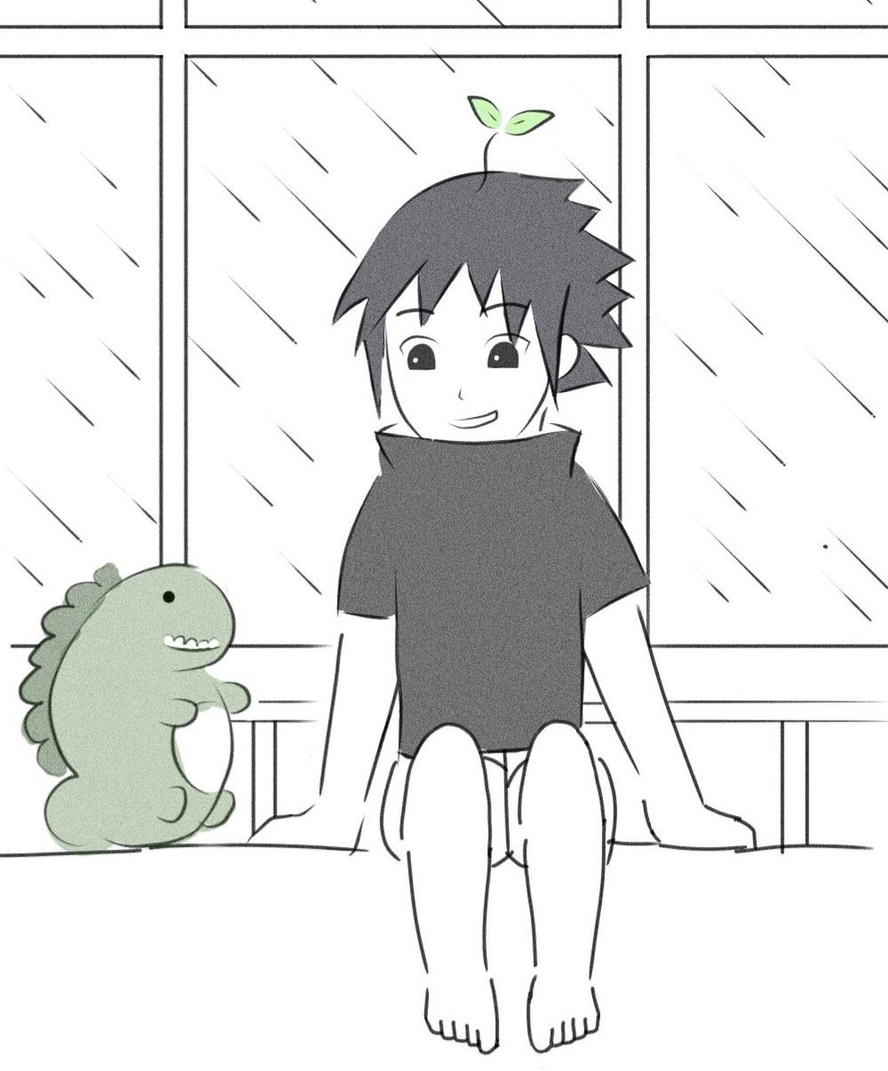 _katonj's tweet photo. rain rain go away 🌧🌱🦕 https://t.co/nGl70YuRIn