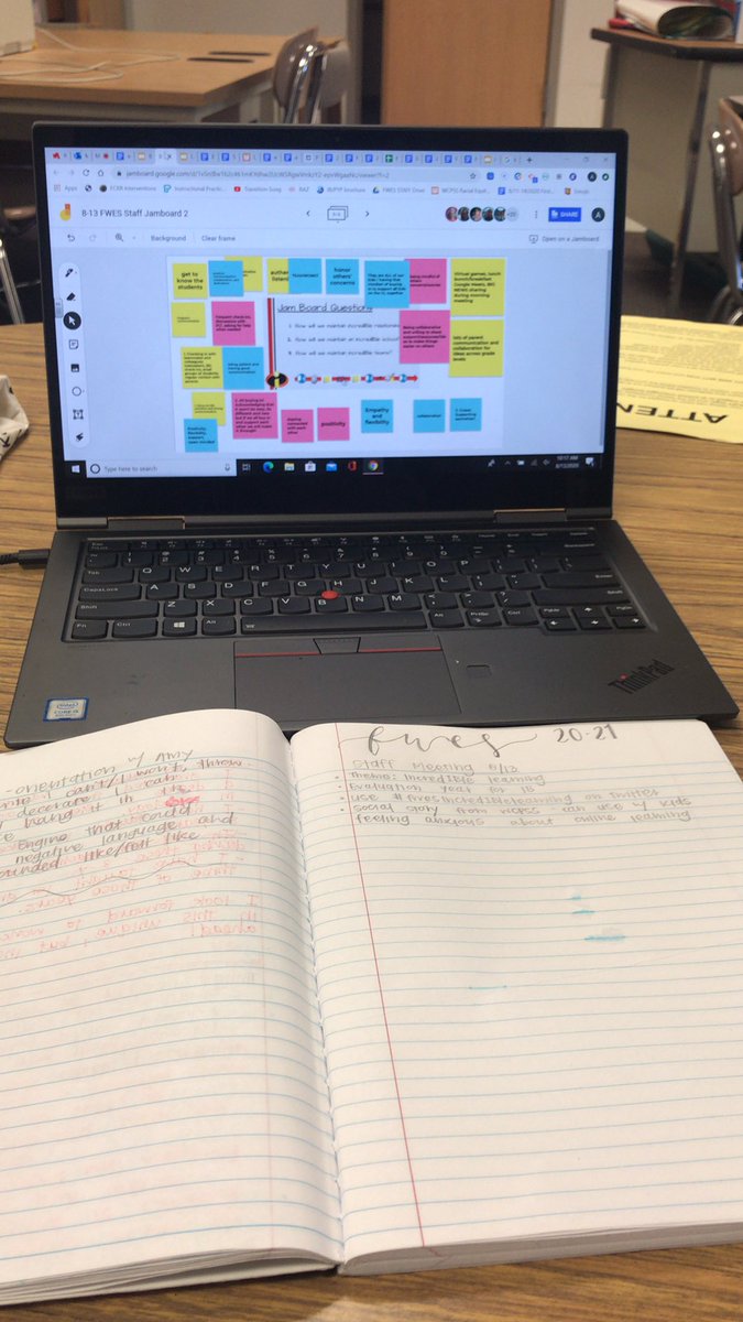 First staff meeting of the year! Spending time reflecting on how to make the year incredIBle!👩🏼‍💻#fwesincredIBlelearning