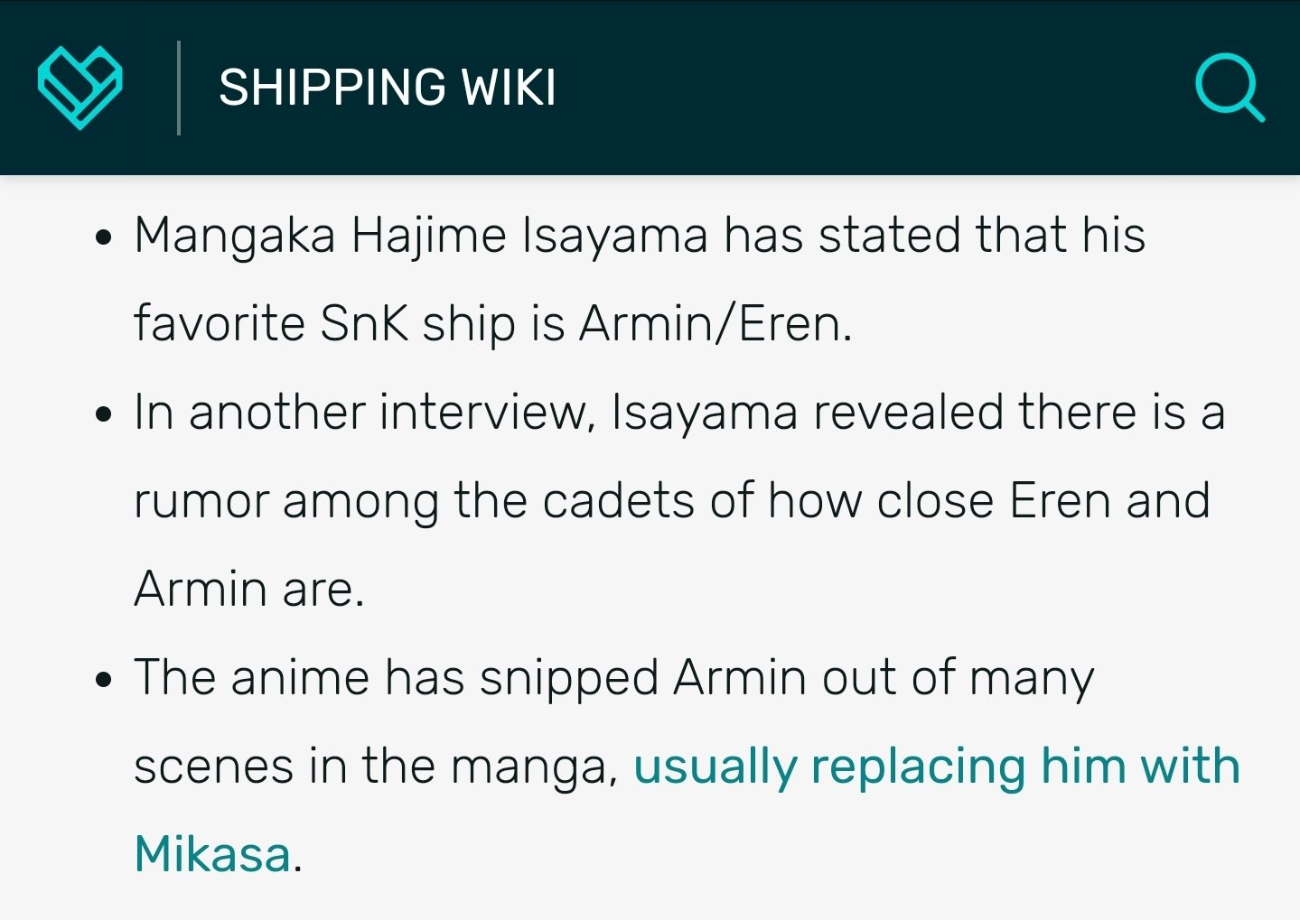 Hajime Isayama, Wiki