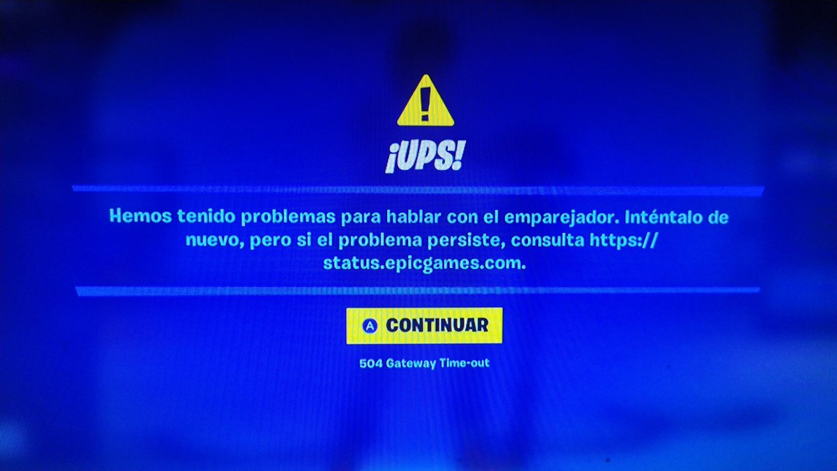 sergyushm's tweet photo. @Fortnite_ES switch está caído? No deja iniciar partida. #Fortnite #NintendoSwich https://t.co/e7vwIraWEH