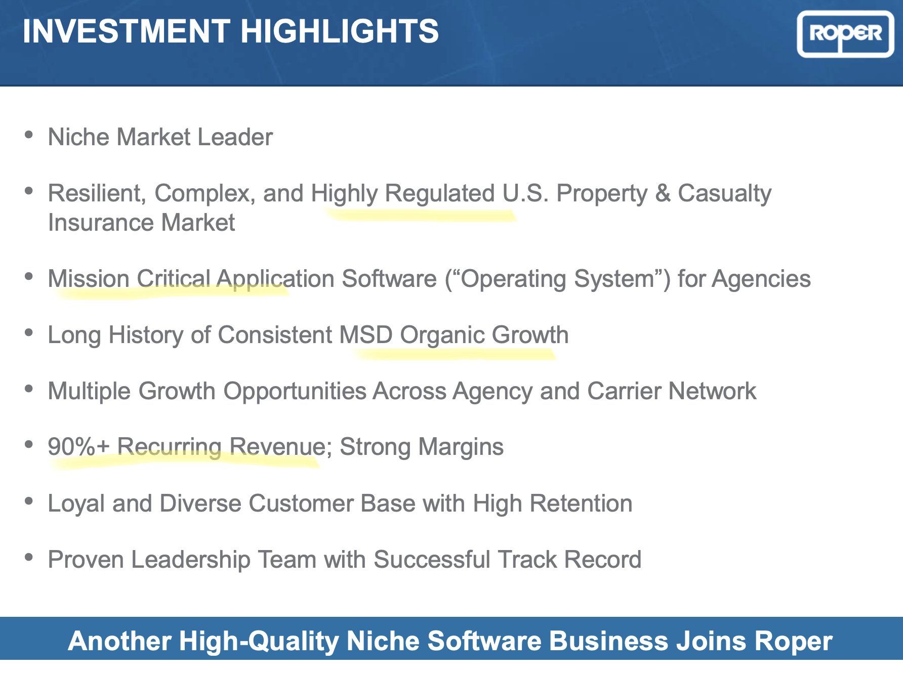 Liberty 💚🥃 on Twitter "That didn't take long "Roper Technologies to