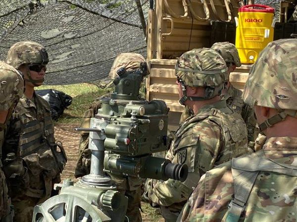 178FABN1's tweet photo. Today Charlie Battery hosted Brigadier General (BG) Grenon in the field as we conducted our field exercise.  BG Grenon shared some words of wisdom with students from 1st and 6th Platoons, and we thank him for his time.  
#charlierock @428THBDE @OfficialFtSill https://t.co/WhHJb6ztf3