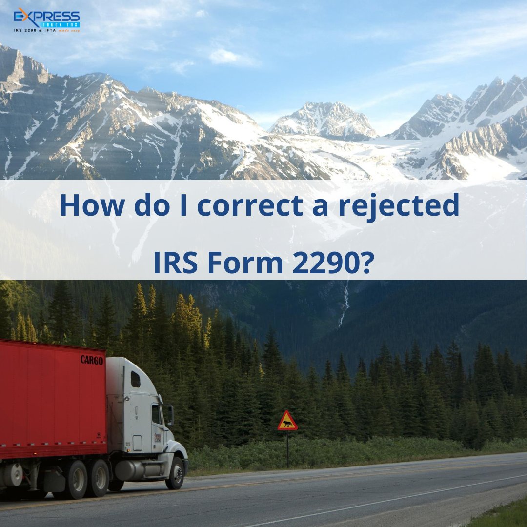 hvut550's tweet photo. Make sure to enter the correct information on your Form 2290. If the information doesn't match the IRS records, your return may get rejected. Learn how to correct your rejected returns here:
https://t.co/70sI294Ubk
#forma2290 #trucktax #excisetax https://t.co/AkUF8mVXV4