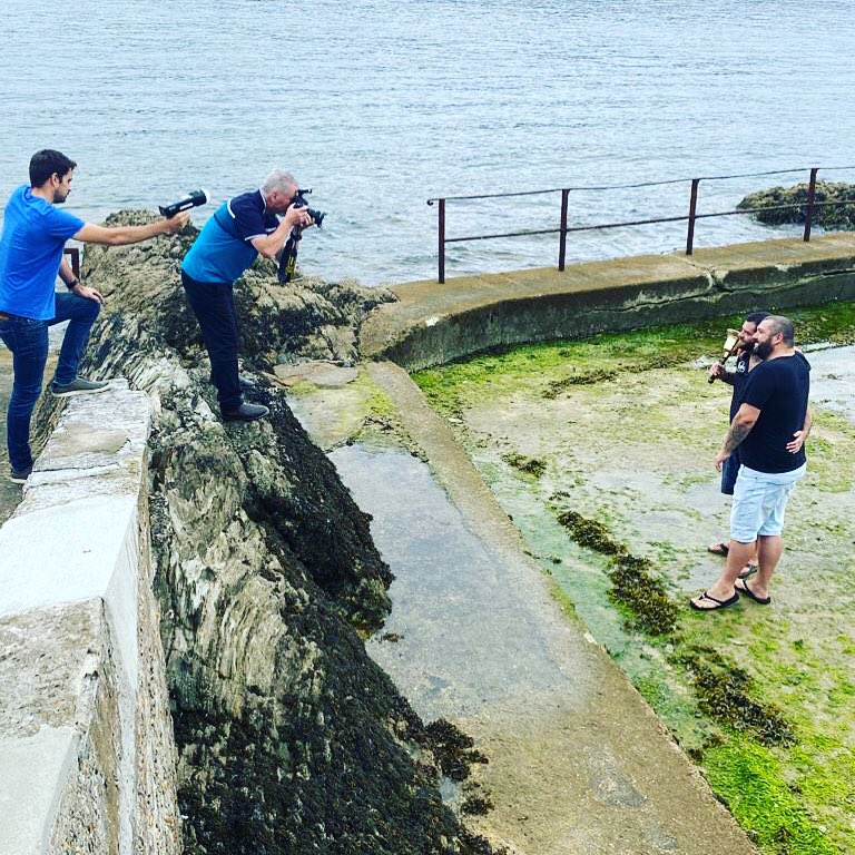 Getting our photos taken by the <a href="/StAustellVoice/">St Austell Voice</a> 📸 Keep your eyes peeled for the upcoming article 👀📰📝 #whitehousepool #foweyharbour