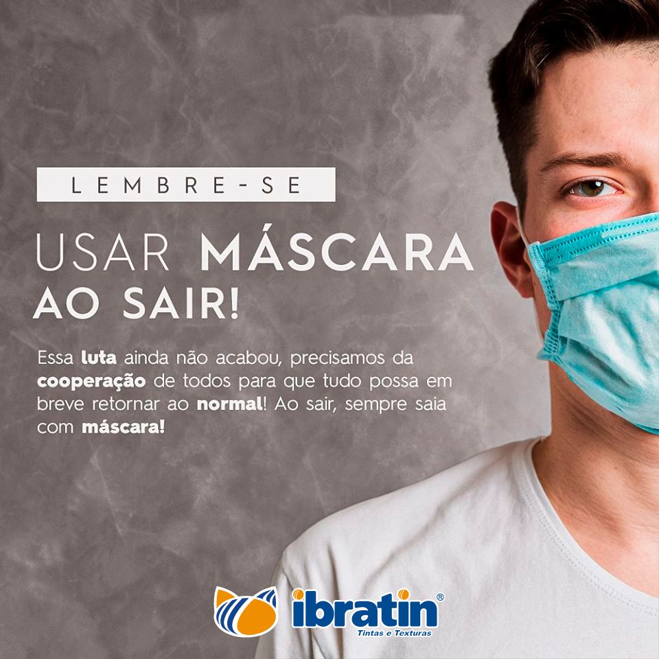 ibratin's tweet photo. Atente-se! Não podemos afrouxar nossos cuidados. Para passar por todos os desafios precisamos do esforço e empenho de todos, por isso não se esqueça, vista sua máscara!
#textura #usemáscara https://t.co/UmVwxNC7gE