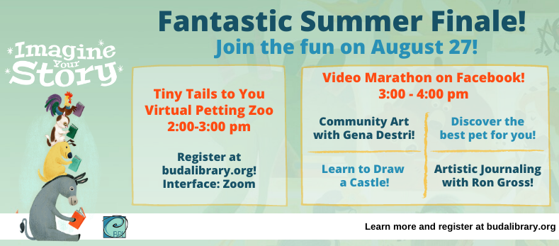 Summer is coming to an end and we want to celebrate a fantastic summer with you on August 27! We are kicking off the celebration with a virtual petting zoo on zoom followed by a video marathon on Facebook! 

Register for our virtual petting zoo here: signupgenius.com/go/30e0844aca8…