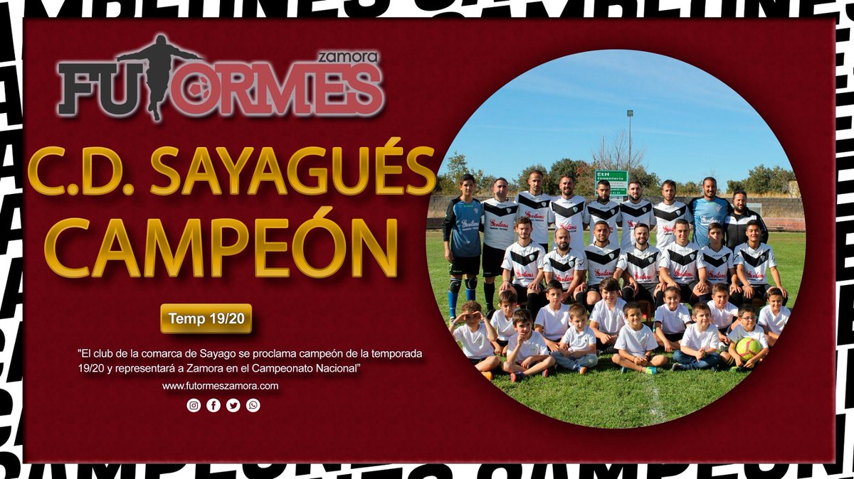 Se da por finalizada la liga futormes y SOMOS CAMPEONES DE LIGA!!!

Representaremos a Zamora en el campeonato de España (cuando pueda disputarse con seguridad)

Gracias a todos los seguidores, patrocinadores y gente que ha hecho posible este proyecto.
