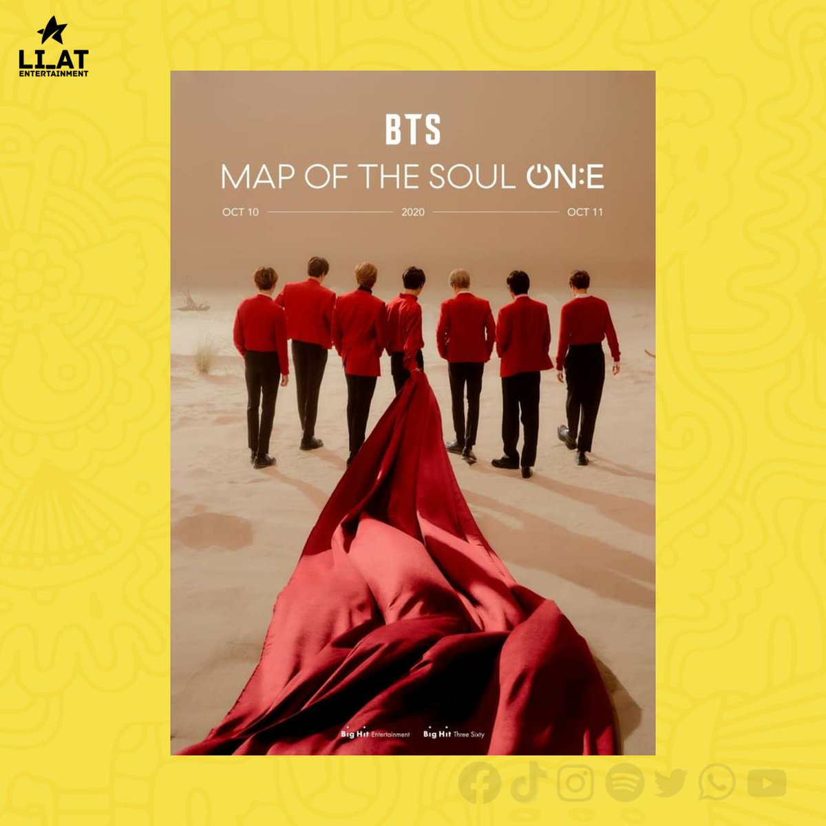 Li_atEnt's tweet photo. BTS anunció su próximo concierto MAP OF THE SOUL ON:E 
Este se realizará el sábado 10 y domingo 11 de Octubre como una presentación online y offline (presencial con asientos limitados)
#BTS #Army #btsarmy #btsmapofthesoul #btsmapofthesoulone #mapofthesoul #mapofthesoulone https://t.co/3ebFAnZMHI