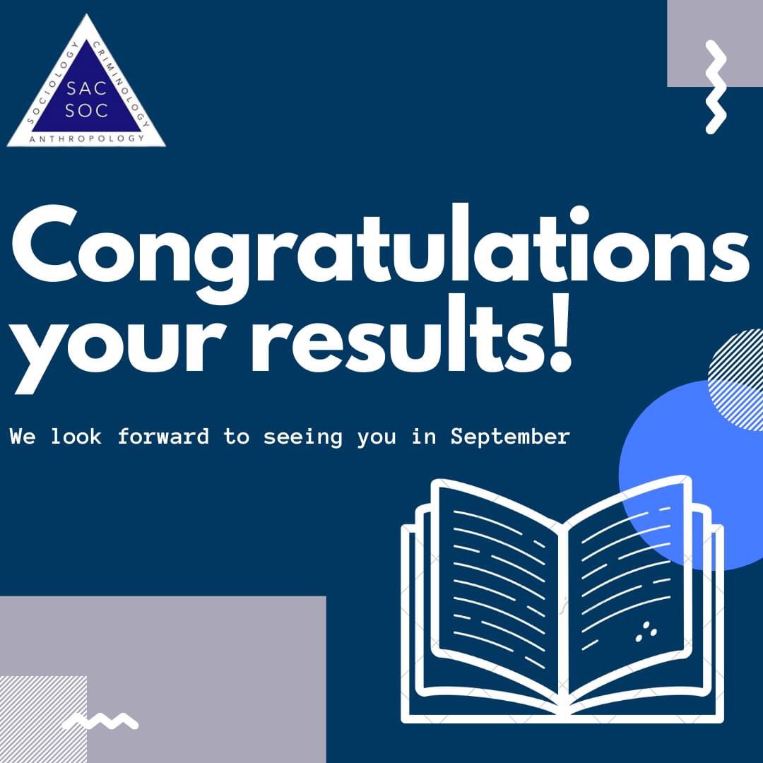 Congratulations to those of you who have gotten your A Levels results! And congrats to everyone else who is joining us in September.  
We look forward to seeing you at the start of term (in a range of events, both in person if possible and online) 😊