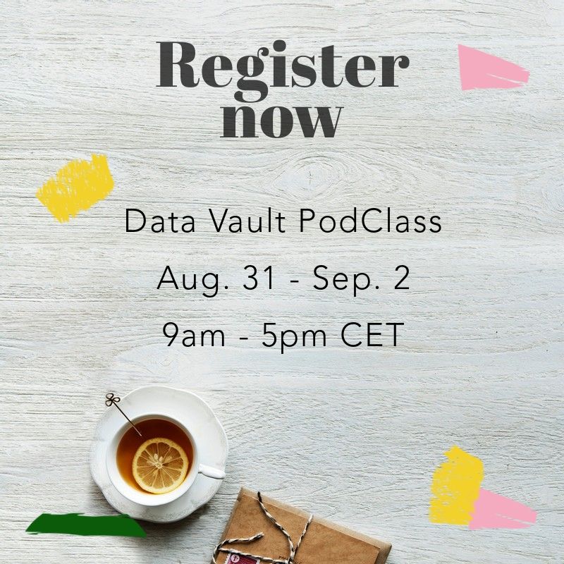 GeneseeAcademy's tweet photo. All new #PodClass Learning!
#RemoteLearning has never been better. Join us in an upcoming #DataVault course!
#SocialDistanacing #CDVDM
#DataModeling #WFH #AgileDW #EDW #Remoteteaching #DataWarehouse https://t.co/BV3GmqqeT8