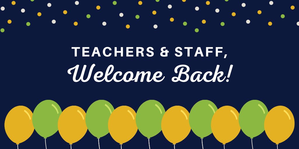 my_pcs's tweet photo. Our teachers and 10-month staff return to schools today to begin getting ready for the 2020-2021 year. We are so excited to welcome everyone back! #MyPCS https://t.co/7ZfBt8DF2m