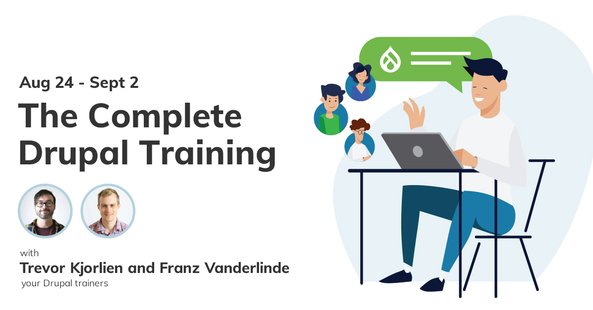 👩‍💻 Join us for our Complete Drupal Training course to learn Drupal from top to bottom. Register for all 7 days, or just the parts of interest to you! More info: bit.ly/3ai1Vd7 #Drupal #learning
