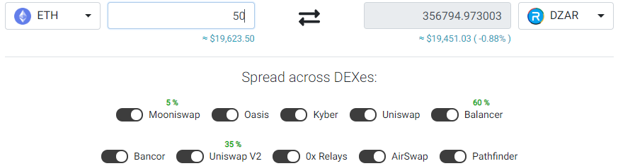 Digital_Rand's tweet photo. We have added liquidity on @mooniswap 

Already aggregating on @1inchExchange https://t.co/Px4UcevlWq