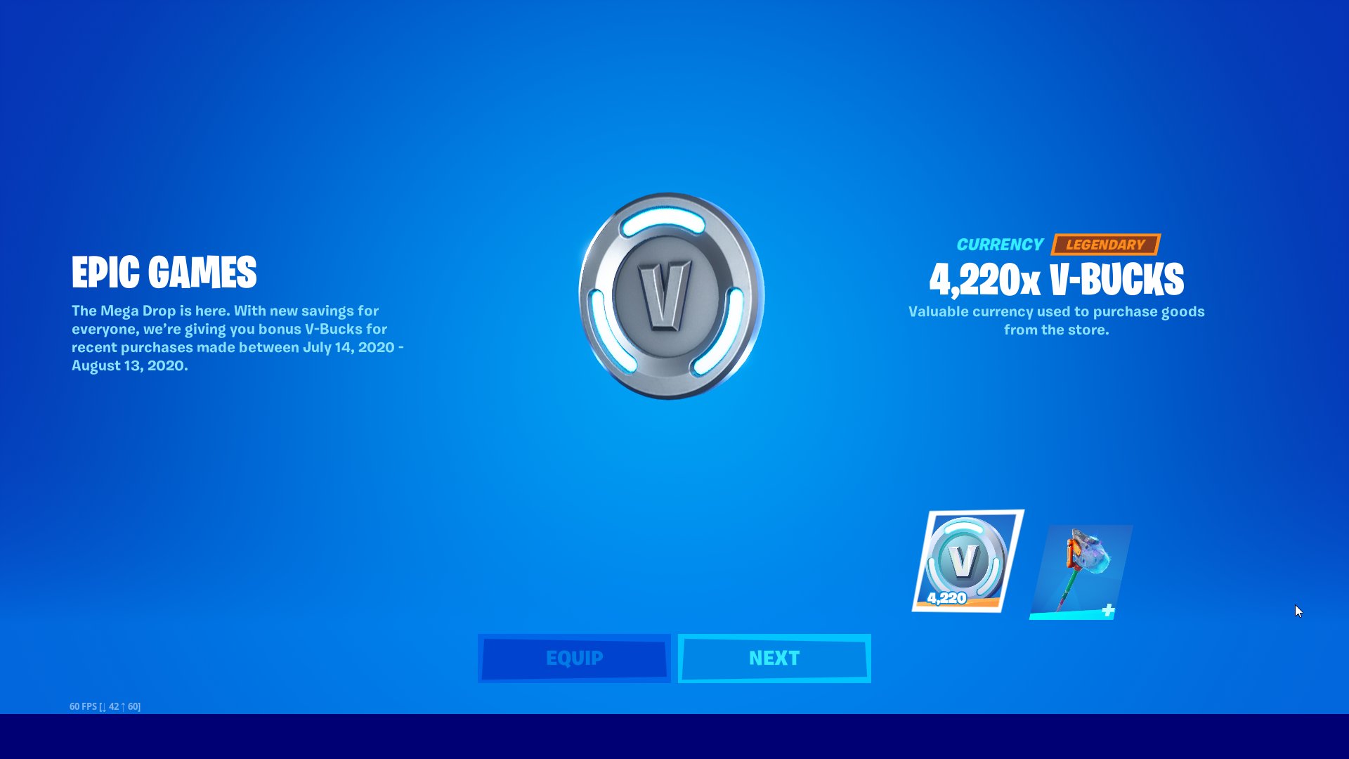 Ifiremonkey On Twitter Players That Purchased V Bucks Or Purchased A Real Money Offer Like Summer Legends In The Last 30 Days July 14 2020 August 13 2020 Will Be Granted A V Bucks Fortnite V Bucks Frame Fortnite V Bucks Frame Ifiremonkey On Twitter Players That Purchased V Bucks Or Purchased A Real Money Offer Like Summer Legends In The Last 30 Days July 14 2020 August 13 2020 Will Be Granted A V Bucks