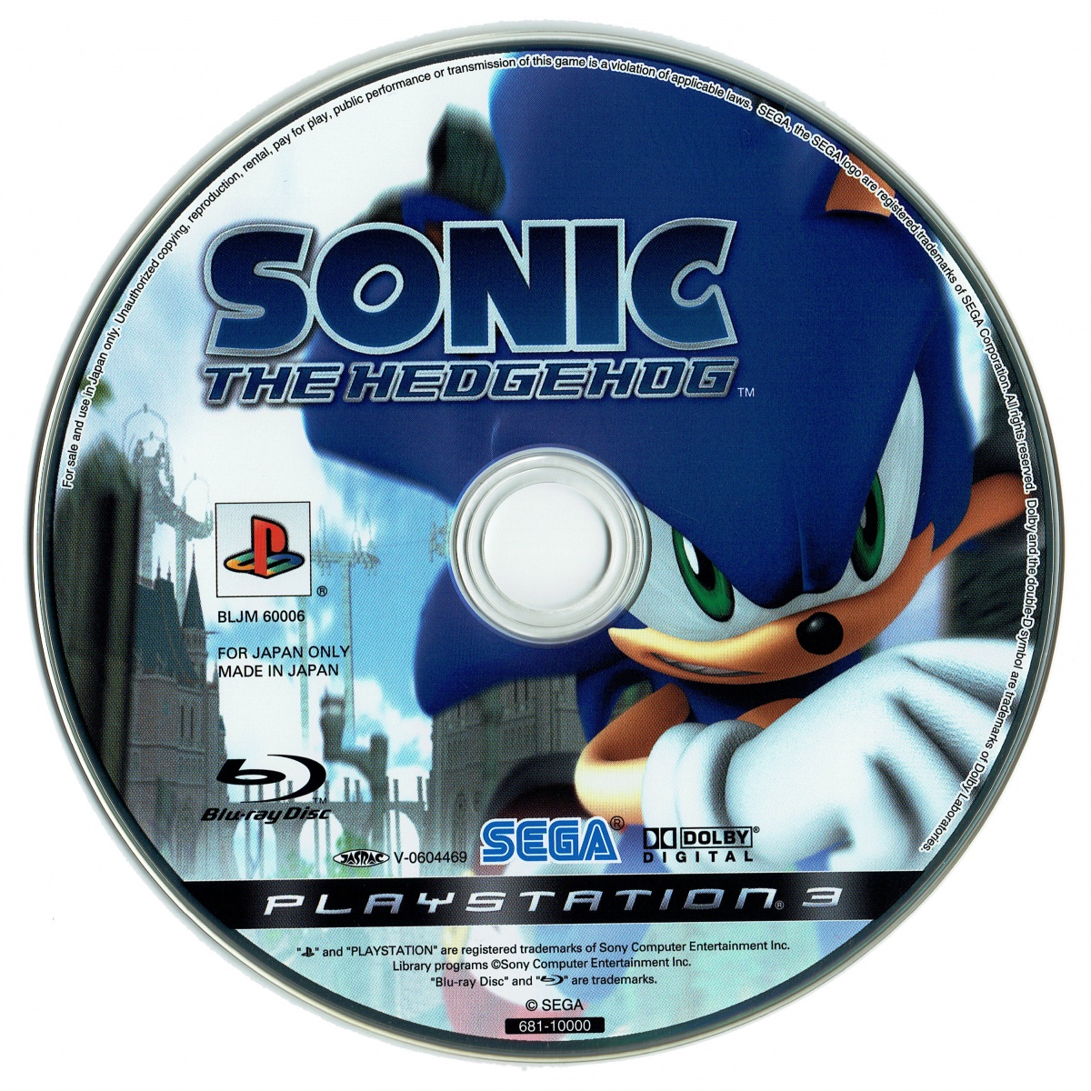 Соник пс3. Диск на PLAYSTATION 3 Sonic. Диск для плейстейшен 3 Соник. Соник 2006 на пс3. Sonic the Hedgehog 2006 диск.