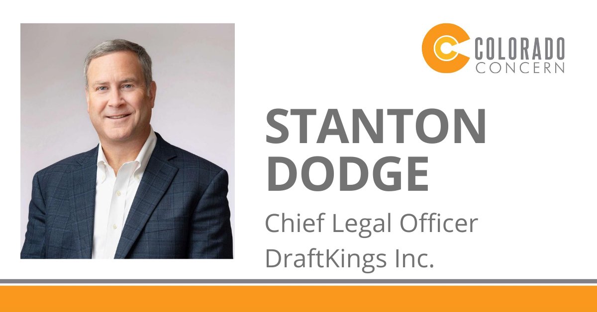 ColoConcern's tweet image. On this #CEOSpotlight we are proud to recognize our Vice Chair Stanton Dodge. @stantondodge is the Chief Legal Officer at @DraftKings, overseeing legal, government affairs, and corporate communications for the largest daily fantasy sports platform. 
#memberspotlight #intheareana