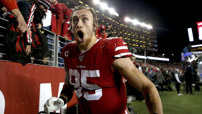 NBCS49ers's tweet photo. BREAKING: George Kittle and the 49ers reportedly have agreed to a five-year, $75 million contract extension

https://t.co/d4LwsTkNY5 https://t.co/DpGBfHHv0H