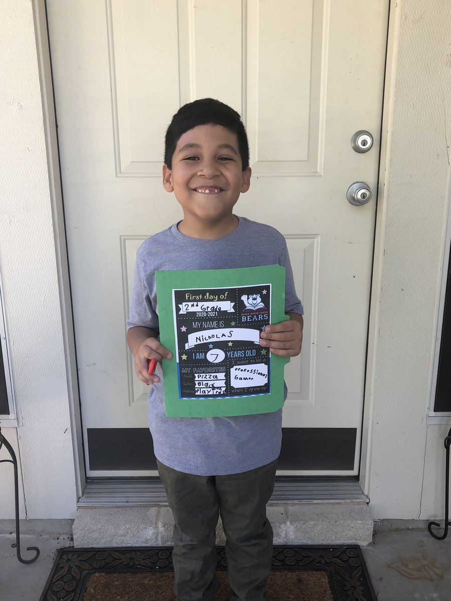 Nicholas’ First Day of Virtual School <a href="/BHCBears/">BHC Elementary</a>