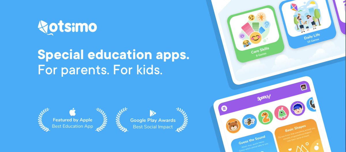 Otsimo is democratizing access to #specialeducation & speech therapy through its leading game-based learning apps, teaching children core skills vital to cognitive and behavioral development 📱💻 Visit their innovation page to learn more: ow.ly/1cjr50AYdoW