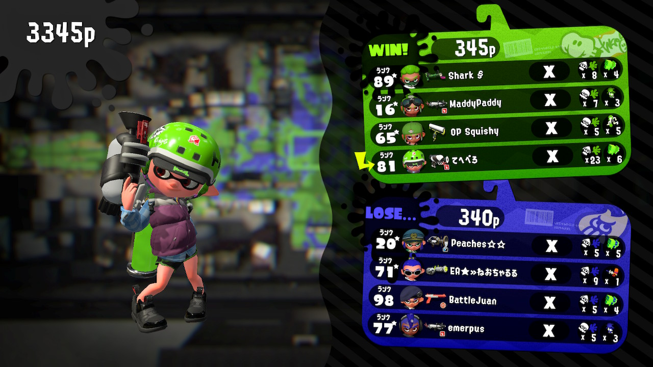 デカ兄さん これが海外勢部屋の力量差 Splatoon2 スプラトゥーン2 Nintendoswitch T Co Xpiiu09xvq Twitter