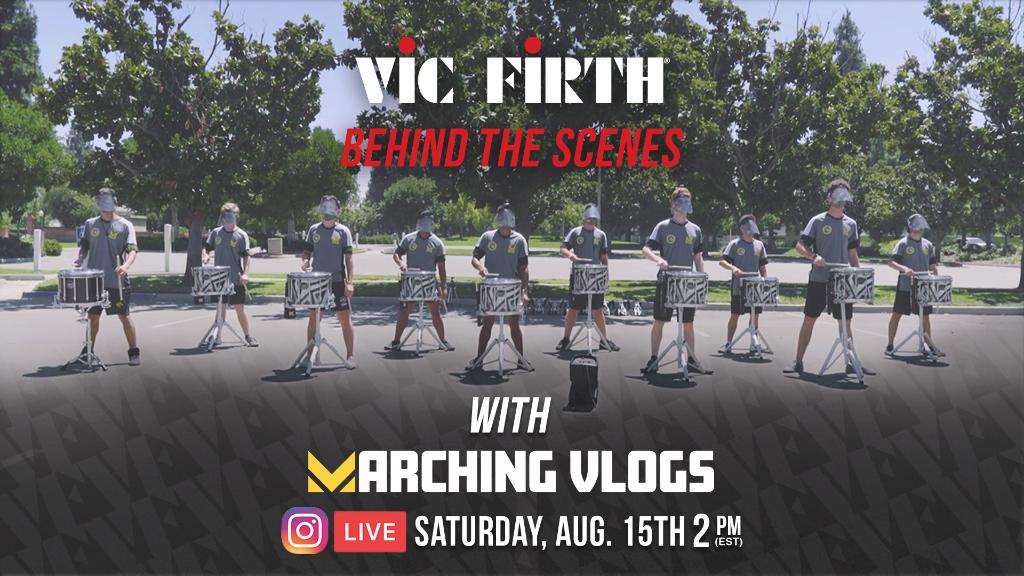 🚨 This Saturday, August 15 at 2pm ET we're going LIVE Behind The Scenes with the Marching Vlogs All-Star Drumline as they prepare for their Live Streamed "Lot" Performance. 🗓️ Saturday, August 15th  ⏰ 2pm EST  |  11am PST 
#VicFirth #Drumsticks #MarchingVlogs #WGI #DCI